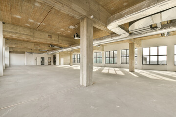 Fototapeta premium an empty office space with no people or objects on the floor to see if it's not in use