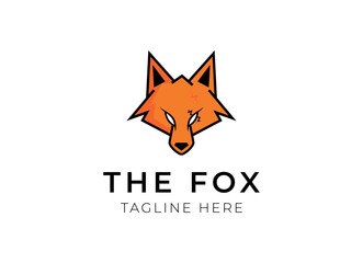 creative fox Animal Modern Simple Design Concept logo