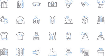 Construction line icons collection. Foundation, Excavation, Concrete, Framing, Masonry, Insulation, Demolition vector and linear illustration. Renovation,Electrical,Plumbing outline signs set