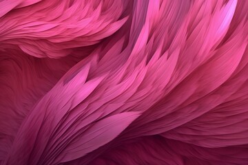 Beautiful Pink Feathers Abctract Background. Created with Generative AI Technology
