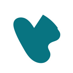 Blue Green Blob Abstract Shapes Vector