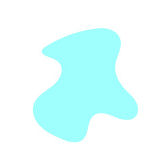 Fototapeta premium Blue Green Blob Abstract Shapes Vector