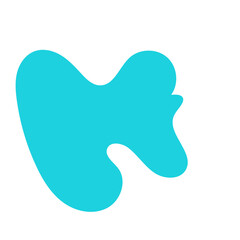 Blue Green Blob Abstract Shapes Vector