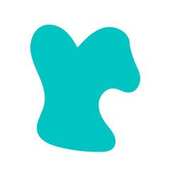 Blue Green Blob Abstract Shapes Vector