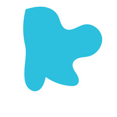 Blue Green Blob Abstract Shapes Vector