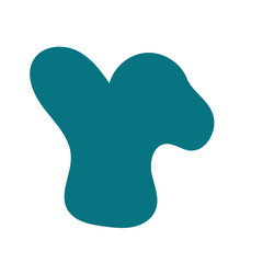 Blue Green Blob Abstract Shapes Vector