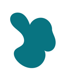 Blue Green Blob Abstract Shapes Vector
