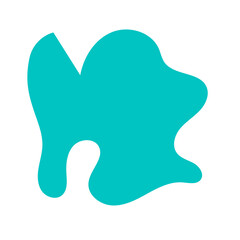 Blue Green Blob Abstract Shapes Vector