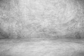 Concrete wall white and gray color for background. Old grunge textures with scratches and cracks. White and gray painted cement wall texture.