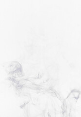 Smoke fog, transparent background and png backdrop with abstract pollution swirl with no people. Smog, art and steam pattern in the air with isolated, smoking and incense creativity with motion