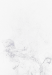 Poster Smoke fog, transparent background and png backdrop with abstract pollution swirl with no people. Smog, art and steam pattern in the air with isolated, smoking and incense creativity with motion © A. Frank/peopleimages.com
