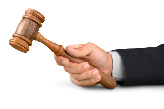 Hand Holding the Gavel