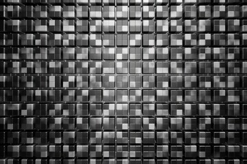 monochromatic tiled wall. Generative AI