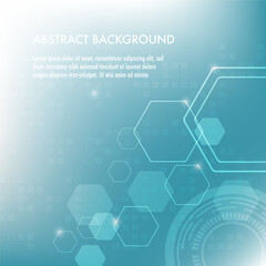 Abstract geometric background. Hexagons design. Illustration for Web Design, Poster, Brochure, Printing, Advertisement, etc.