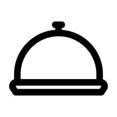 restaurant food platter icon
