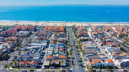 Obraz premium aerial view of beach