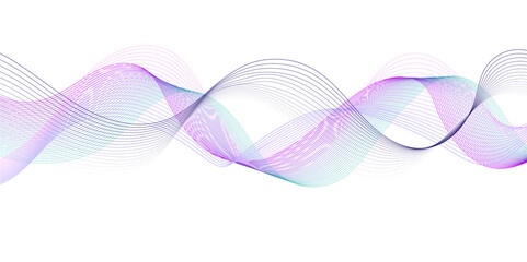 Abstract colorful wave lines background. Blending gradient colors. Digital frequency track equalizer. Abstract frequency sound wave lines and technology curve lines background. 