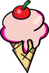 ice cream png for food concept