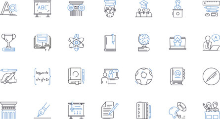 Conservatory line icons collection. Sunlight, Music, Plants, Glass, Nature, Oasis, Serenity vector and linear illustration. Space,Solitude,Temperature outline signs set