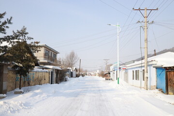 Obraz premium street in winter