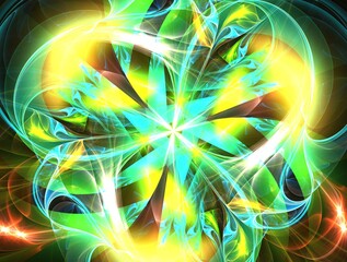 Imaginatory fractal abstract background Image