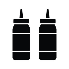 ketchup icon vector design template in white background