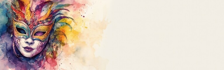 mardi gras mask with generative ai