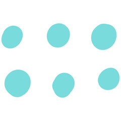 Green Hand Drawn Dot Scribble