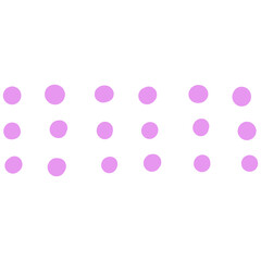 Pink Hand Drawn Dot Scribble