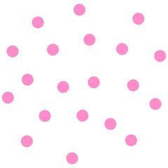 Pink Hand Drawn Dot Scribble