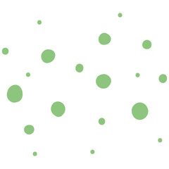 Green Hand Drawn Dot Scribble