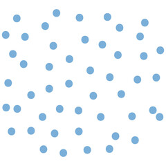 Blue Hand Drawn Dot Scribble