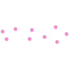 Pink Hand Drawn Dot Scribble