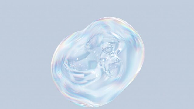 Metaball animation of morphing liquid blobs. Background of 3D Abstract Colorful Metaballs. in Ultra HD 4K. an alpha matte and a seamless, looped 3D animation.