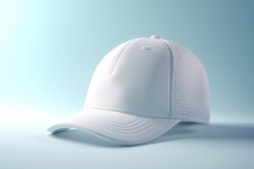 white hat on a white background from generative ai