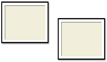 Isolated Blank Wall Frames on Transparent Background