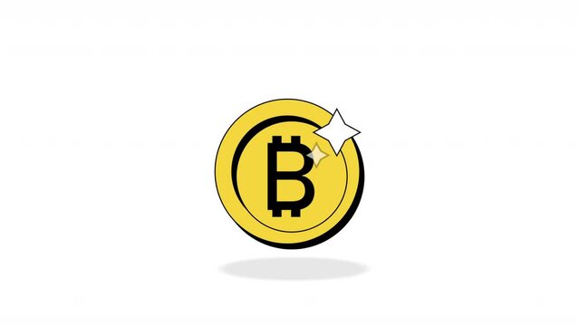 bitcoin crypto currency investment animation