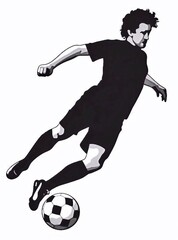 Naklejka premium Fußballer, made by Ai, Ai-Art
