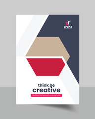  annual report and corporate brochure cover page or book cover template design