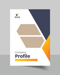  annual report and corporate brochure cover page or book cover template design
