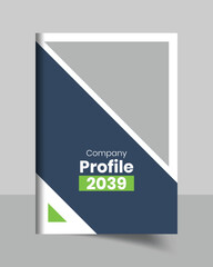  annual report and corporate brochure cover page or book cover template design