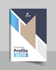  annual report and corporate brochure cover page or book cover template design