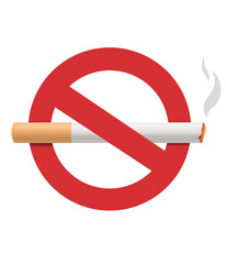 no smoking icon illustration, 금연 아이콘 일러스트
