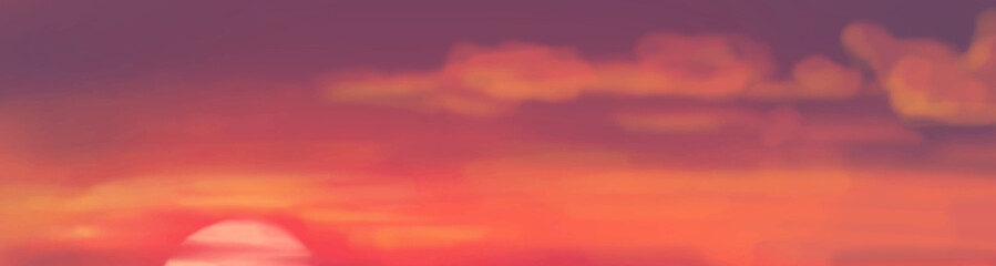 Landscape background. Abstract art template. Vector illustration.