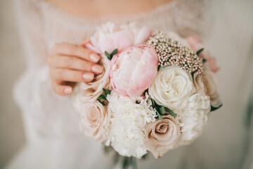 Beautiful wedding flowers. Wedding bouquet.