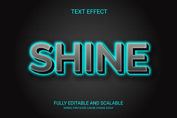 Shine 3D Editable Text Design 