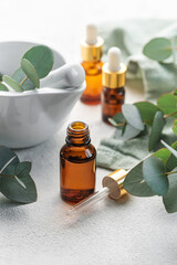 Massage and spa oils with eucalyptus