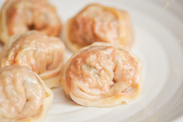 chinese steamed dumplings, meat dumplings 