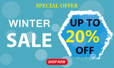 Winter sale banner