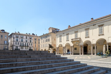 Fototapeta premium Pavia historic center city village characteristic panorama landscape vision houses